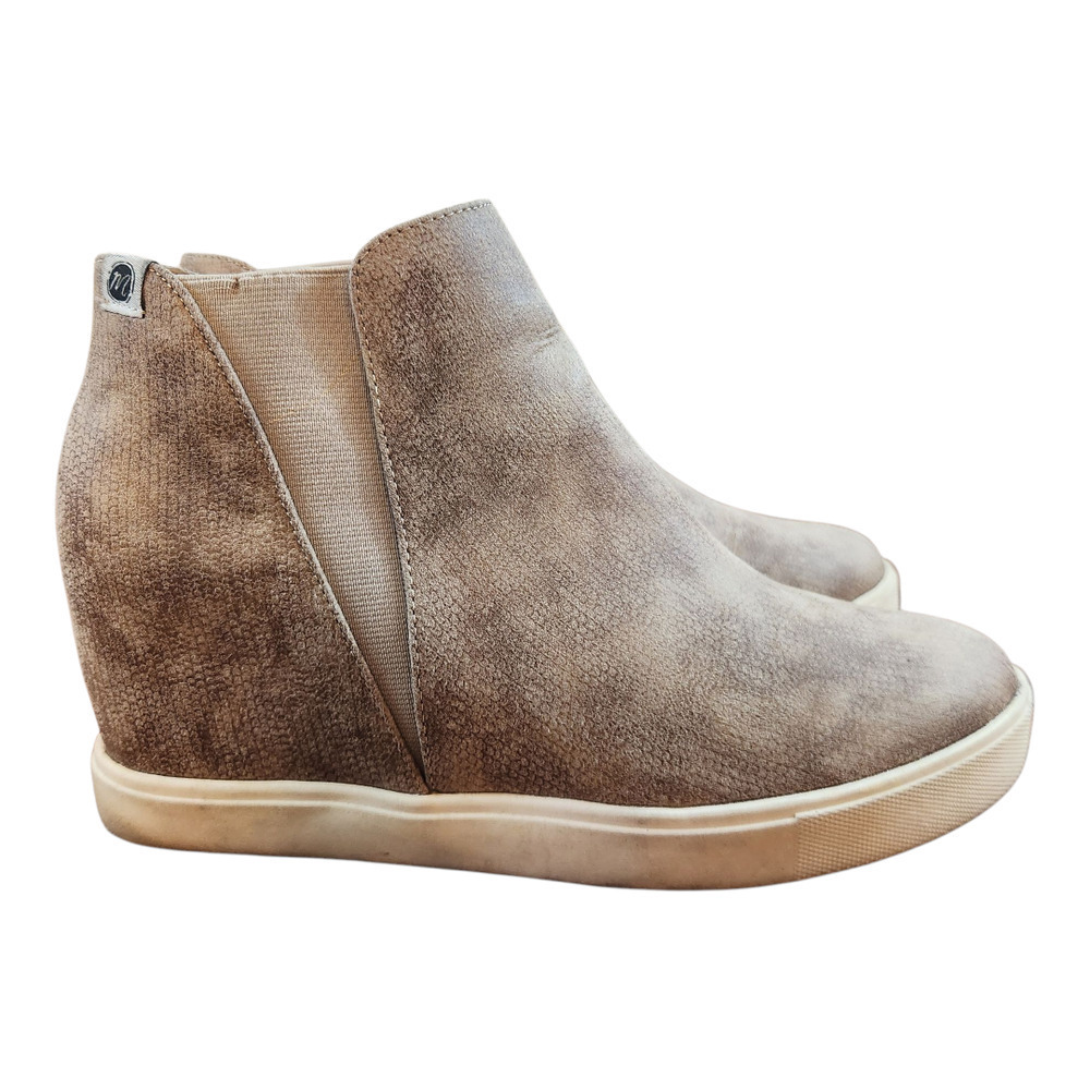 Coconuts by Matisse lure tan natural platform wedge sneakers sz 9.5 - Picture 2 of 12